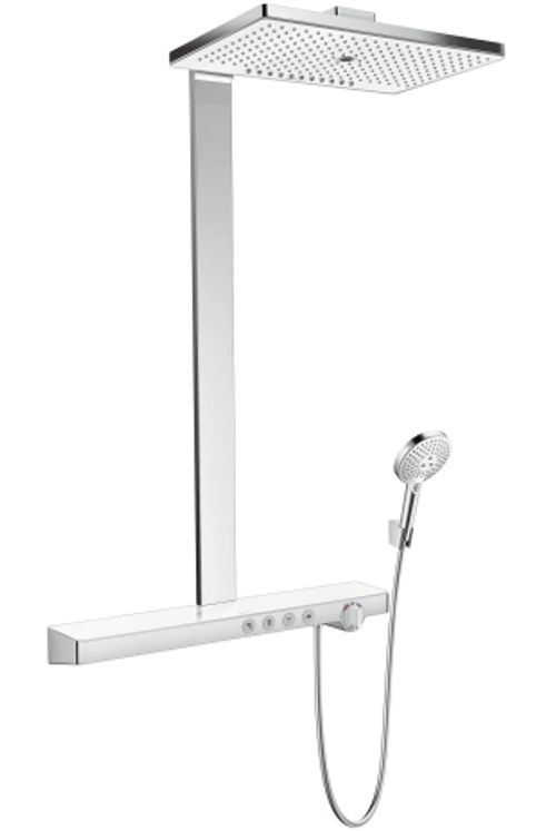 Hansgrohe-HG-Showerpipe-Rainmaker-Select-E-460-3jet-EcoSmart-weiss-chrom-27029400 gallery number 1